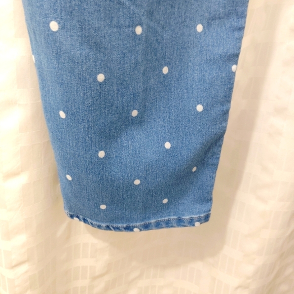 Vintage Jeans Workshop Republic Polkadot Ankle Length 5 Pocket Medium Wash Denim - Picture 13 of 14